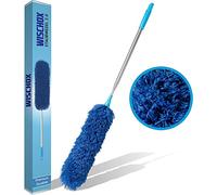 WISCHOX Asta Telescopica per Spolverare in Microfibra Lavabile | Asta Telescopica Extra Lunga 40-280 cm | Rimuovi Ragnatele e Cattura Polvere Estensibile | Accessori Casa Divano Scopa