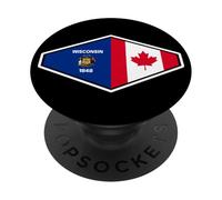 Wisconsin e Canada Uniti nelle Radici PopSockets PopGrip Adesivo
