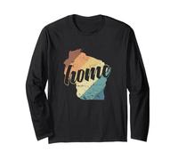 Wisconsin Home Stati Uniti America Stato Maglia a Manica