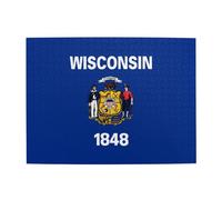 Wisconsin - Puzzle orizzontale in legno, 500 pezzi, per sviluppare abilità pratiche per rilassarsi e interagire genitore-figlio