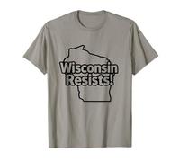 Wisconsin Resiste, Democrazia, Immigrazione, libertà di Parola Maglietta