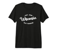 Wisconsin State of America USA Paese Maglietta Premium