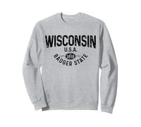 Wisconsin The Badger State EST 1818 Regalo Felpa