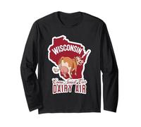 Wisconsin Vieni Annusa la Nostra Aria da Latte Maglia a Manica