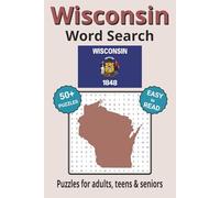 Wisconsin Word Search Puzzle Book: Search with Easy to Read Print about Wisconsin cities, wildlife, plant life and more| 6x9 inches, 110 pages | 50+ ... Gifts for Vacations, Holidays & Free Times