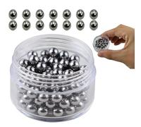 WISCRAFTER 120 sfere di miscelazione di colori in acciaio inox, sfere di miscelazione in acciaio inox, 5,5 mm, ideali come miniature per bottiglie di colore acrilico