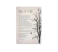 Wisdom & Growth Wall Decor - “After a While” Inspirational Poem Canvas Print, Motivational Poster for Study, Bedroom, Living Room (Framed,08x12inch(20x30cm))
