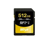 Wise 512GB SDXC UHS II V90 Memory Card 290 - 260 MB/s