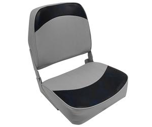Wise 8WD734PLS Series Standard Low Back Seat, Sedile per Barca con Schienale Basso Unisex-Adulto, Grigio/Blu