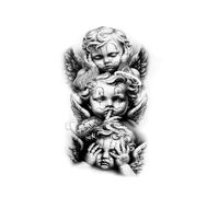 Wise Angels Adesivi Per Tatuaggi Temporanei A Base Di Erbe Impermeabili A Lunga Durata Per Una O Due Settimane