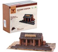 Wise Elk 70538 - Railway Station (Stazione) - Mini Bricks Constructor Set