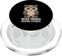 Wise Minds Ispirare gli altri Gufo Saggezza Insegnante Mentore PopSockets PopGrip per MagSafe