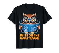 Wise on The Wattage Owl Blueprint Design Maglietta