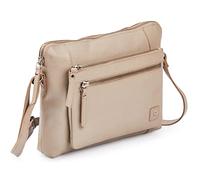 Wise Owl Accessories - Borsa tracolla donna/uomo in vera pelle pieno fiore morbida, piccola borsa a spalla unisex con 5 tasche zip