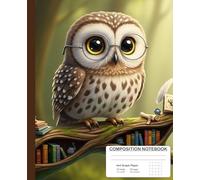 Wise Owl Composition Notebook | 4x4 Graph Paper | Math and Science Book for Students: Perfect for geometry, class projects, and STEM studies - 200 pages | 7.5 x 9.25 in
