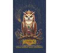 Wise Owl Notebook: Elegant Blue & Gold Journal for Women | 5x8 Secret Password & Notes Keeper | Where Wisdom Meets Abundance