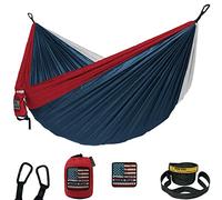 Wise Owl Outfitters Amaca da campeggio, essenziale per campeggio, amaca portatile con cinghie per alberi, amaca singola o doppia per esterni, escursioni e viaggi