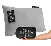 Wise Owl Outfitters Cuscino da campeggio, accessorio essenziale per campeggio, cuscino per dormire e viaggiare, cuscino da viaggio comprimibile in memory foam, compatto, piccolo/medio