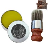 Wise Owl - Salva per mobili in pelle, unguento e spazzola, ripara e proteggi i tuoi mobili in pelle, set di lucidatura per auto, set di pulizia per la casa