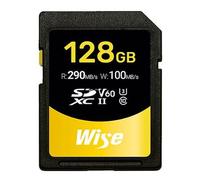 Wise SDXC UHS-II V60 128 GB R:290 MBs/W:100 MBs WI-SD-S128 Marca