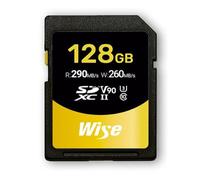 Wise 128GB SDXC UHS II V90 Memory Card 290 - 260 MB/s