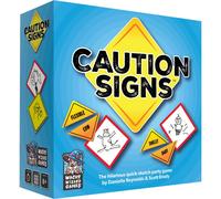 Wise Wizard Games Caution Signs Fast-Paced Party Game Ages 10+ 3-9 Playe