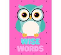Wise Words Owl Composition Notebook - 7.5" x 9.75", 100 Lined Pages | Cute Owl Cover, Back to School Journal, Writing Notebook for Students, Teens & Adults