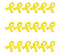 Wisebom 18 Pezzi Spilla a Nastro Giallo, Spille Distintivi Carità Spille Segni Per Promuovere La Consapevolezza della Salute, Decorazioni Personalizzate (Giallo)