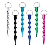 Wisebom 6 Pezzi Kubotan Portachiavi, Bastone Autodifesa Kubotan, Portachiavi Booster Pressione 6 Colore, Portachiavi Autodifesa per Emergenza di Sopravvivenza all'Aperto