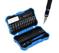 Wisebom Coltello da Innesto, 29 Pezzi Cutter di Precisione Set Ricambio Taglierino per Bricolage Set di Coltelli da Taglio Arte Fai da te per la creazione di opere d'arte