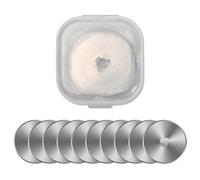 Wisebom Lame di Ricambio per Taglierine Rotante, 10Pcs Cutter per Cucito da 28/45mm in Acciaio Inox, Lame Rotativa Quilting Lame Rotonde Affilate per Tessuto Pelle Carta (28mm)