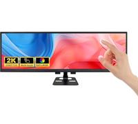 wisecoco Monitor touchscreen da 14,5 pollici 2K 2560x720 Bar Display IPS Kit fai da te Schermo secondario Ingresso HDMI Type-C Altoparlanti incorporati Case PC CPU GPU RAM Monitoraggio della velocità