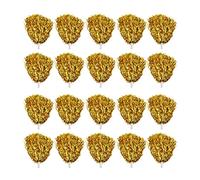 Wisecoco Pom Pom da Cheerleader da 20 Pezzi, Pompon in Lamina Metallica da 3,3 Pollici, Pompon da Cheerleader Cheer Poms per Bambini Adulti Scuola Giochi Sportivi Festa da Ballo(Oro)