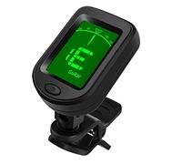 Wisecoco Sintonizzatore Elettronico Digitale, Display LCD 12 Accordatore Automatico di Temperamento Uguale per Chitarra Violino per Tutti Gli Strumenti a Corda (45 X 30 Mm)