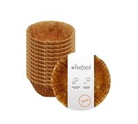 wisefood Tazza per waffle vegana, 55 ml, carino, commestibile, per gelato, stabile, croccante, gustoso e vegano, alternativa ai bicchieri di plastica, altezza 30 mm x diametro 70 mm, 330 pezzi (55 ml)