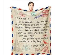 Wisegem Coperta per nipote - Regali per nipote da zia 152,4 x 127 cm - Regali per nipote da zio - Regali per mia nipote da zia - Regali di compleanno per nipoti - Idee regalo di laurea per nipoti