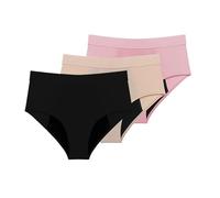WISEHUBY Biancheria intima da donna, progettata per un flusso extra pesante; vita alta e a prova di perdite; adatta per adolescenti e donne; confezione da 3 set1 Zh45-S (fianchi 91-98 cm)