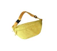 WISEHUBY Marsupio da donna in velluto a coste borsa a tracolla borsa a tracolla borsa da petto marsupio marsupio alla moda per telefono femminile cintura borsa-giallo