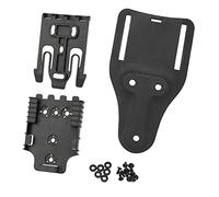 WISEONUS Airsoft Tactical Holster Adattatore Quick Draw Leggings Adattatore Base Accessori per Glock 17 1911 ups P226 M92 Fondine o Magazine (Nero)