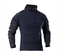 WISEONUS Maglia Militare Mimetici Uomo Tattico Softair Maglia Caccia Paintball BDU Maniche Lunghe Camicie con Gomitiere
