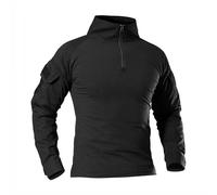 WISEONUS Maglia Militare Mimetici Uomo Tattico Softair Maglia Caccia Paintball BDU Maniche Lunghe Camicie con Gomitiere