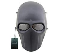 WISEONUS Tattico Softair Paintball CS Gioco di Guerra Maschera Protettiva Halloween Cosplay Maschere a Pieno facciale Attrezzature (Nero)