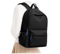 WISEPACK Zaino Scuola Zaino Donna da Viaggio Lmpermeabile B-Nero | Scomparto impermeabile per laptop da 15 pollici, ideale per gli studenti delle scuole medie in viaggio