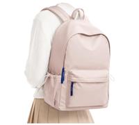 WISEPACK Zaino Scuola Zaino Donna da Viaggio Lmpermeabile B-Rosa | Scomparto impermeabile per laptop da 15 pollici, ideale per gli studenti delle scuole medie in viaggio