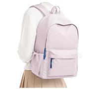 WISEPACK Zaino Scuola Zaino Donna da Viaggio Lmpermeabile B-Viola | Scomparto impermeabile per laptop da 15 pollici, ideale per gli studenti delle scuole medie in viaggio