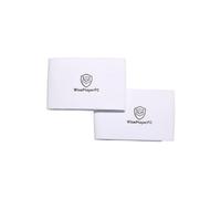WISEPLAYERFC Fascia Porta Parastinchi da Calcio - 2 Fascette Elastiche Portaparastinchi da Calcio per Adulti e Bambini (Bianco)