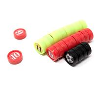 WISEPLAYERFC Pedine Magnetiche di Calcio, 26 Calamite da 1,4 Centimetri di Diametro con Borsa
