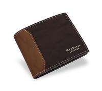 WisePoint Portafoglio Uomo, Porta Carte in Pelle PU Portafogli Piccolo con 6 Slot per Carte, Portafoglio Uomo Piccolo per lo Shopping, Fare Affari, Viaggiare (marrone)