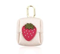 WisePoint Portamonete a Forma di Frutta, Pieghevole PU Portafoglio in Pelle Portafoglio Piccolo per le Donne e le Ragazze, Cute Pochette Piccola con Snap per Incontri, Viaggi, Shopping (Fragola)