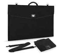 WISEPRO Custodia portadocumenti formato A1 con chiusura a patta e doppie tasche con cerniera (63,5 x 94 cm) - Lato morbido, impermeabile, rivestita in PVC, borsa per il trasporto di quadri su tela e